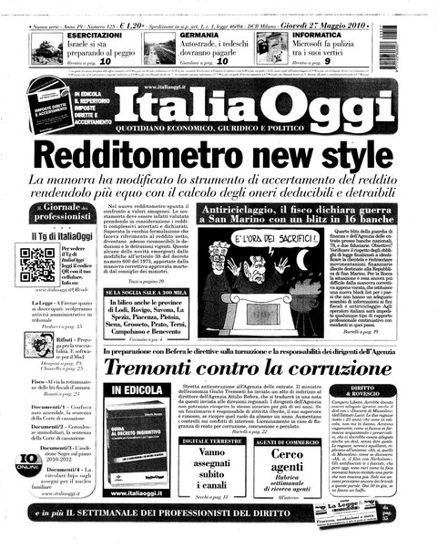 Italia oggi : quotidiano di economia finanza e politica